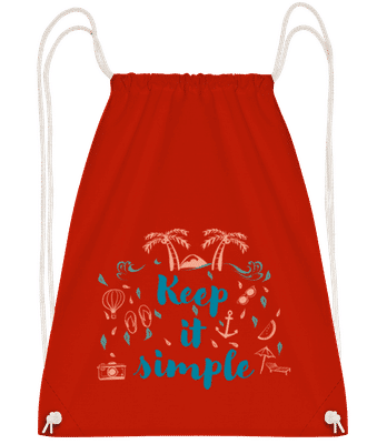 Keep It Simple - Turnbeutel - Rot - Vorne