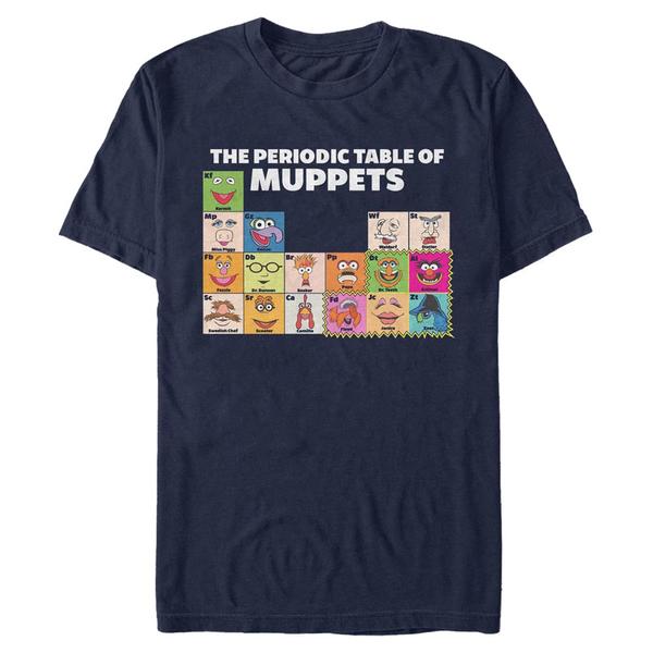 Aperçu: Disney Classics - Muppet Show - Skupina Periodic Table Of - Homme T-shirt - Bleu marine - Devant