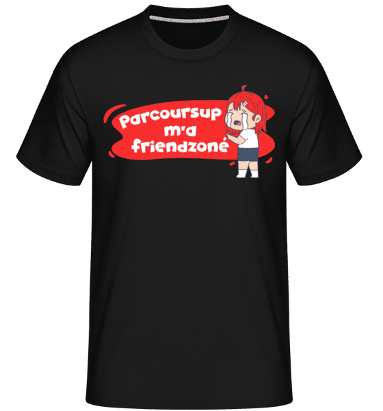 Aperçu: Parcoursup M’a Friendzoné -  T-Shirt Shirtinator homme - Noir - Devant