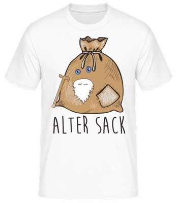 Alter Sack - Männer Basic T-Shirt - Weiß - Vorne