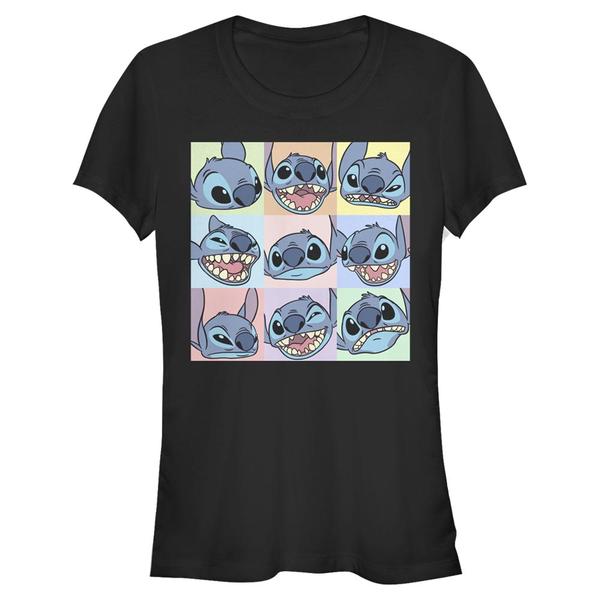Aperçu: Disney - Lilo & Stitch - Stitch 9 box - Femme T-shirt - Noir - Devant
