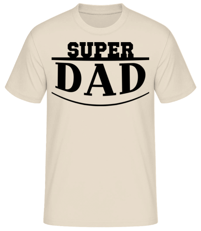 Vorschau: Super Dad Icon - Männer Basic T-Shirt - Creme - Vorne