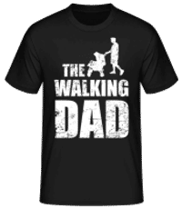The Walking Dad White - Men's Basic T-Shirt - Black - Front