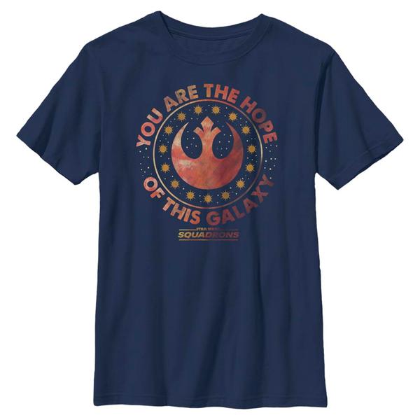 Aperçu: Star Wars - Squadrons - Rebel Hope Of The Galaxy - Enfant T-shirt - Bleu marine - Devant