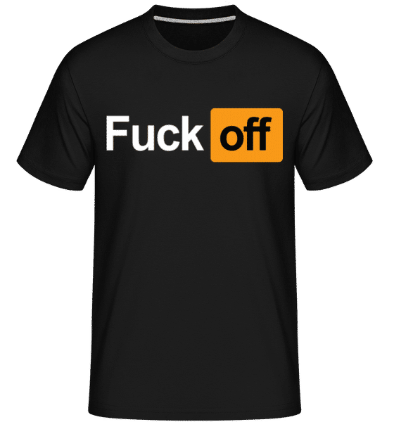 Aperçu: F*ck Off -  T-Shirt Shirtinator homme - Noir - Devant