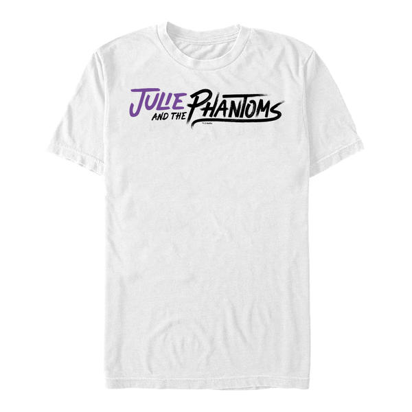 Aperçu: Netflix - Julie And The Phantoms - Logo Horizontal - Homme T-shirt - Blanc - Devant