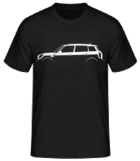 'Mini Cooper Countrym. (R60)' Silhouette - T-shirt standard Homme - Noir - Devant