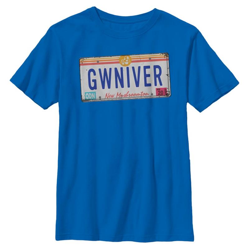 Vorschau: Pixar - Onward - Guinevere GWNIVER Plate - Kinder T-Shirt - Royalblau - Vorne