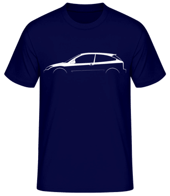 'Ford Focus SVT Mk I' Silhouette - T-shirt standard Homme - Bleu marine - Devant