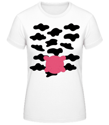 Cow - Women's Basic T-Shirt - White - Front
