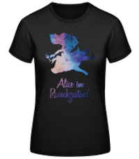 Alice Im Rauschzustand - Frauen Basic T-Shirt - Schwarz - Vorne