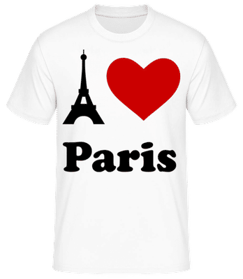 I Love Paris - T-shirt standard Homme - Blanc - Devant