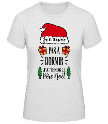 Je N'arrive Pas À Dormir - T-shirt standard Femme - Gris chiné - Devant