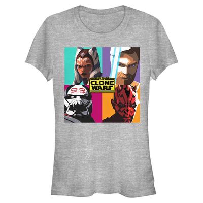 Star Wars - The Clone Wars - Clone Wars Clone Wars Pop - Femme T-shirt - Gris chiné - Devant