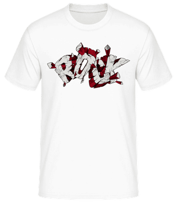 Rock Intense - Men's Basic T-Shirt - White - Front