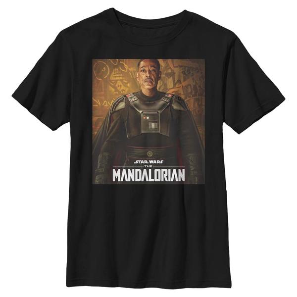 Aperçu: Star Wars - The Mandalorian - Moff Gideon Gideon Poster - Enfant T-shirt - Noir - Devant