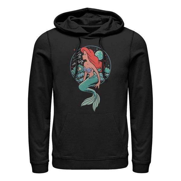 Aperçu: Disney - Ariel La Petite Sirène - Malá mořská víla Moonrise Shipwreck - Unisex Sweat à capuche - Noir - Devant