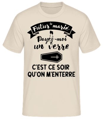 Le Futur Marié - T-shirt standard Homme - Crème - Devant