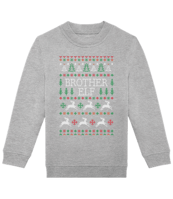 Brother Elf - Sweat-shirt standard pour enfant - Gris chiné - Devant