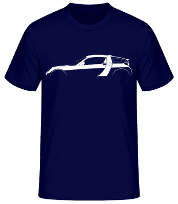 'Smart Roadster Coupe' Silhouette - Pánské basic tričko - Namořnická modrá - Napřed