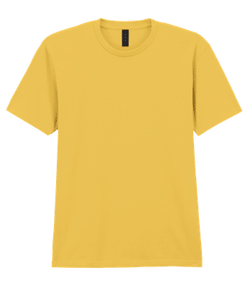 T-shirt homme Gildan - Jaune - Devant