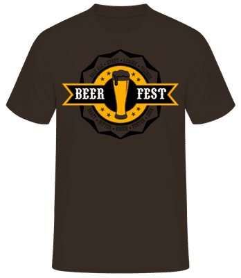 Beer Fest - Männer T-Shirt B&C - Braun - Vorne