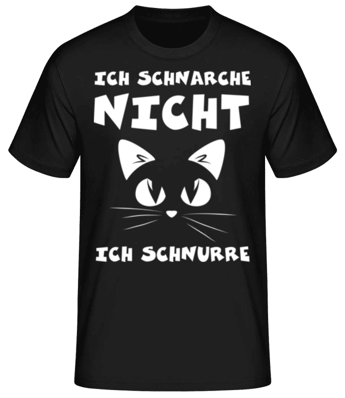 Vorschau: Ich Schnurre - Männer Basic T-Shirt - Schwarz - Vorne