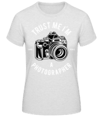 Photographer - Frauen Basic T-Shirt - Grau meliert - Vorne