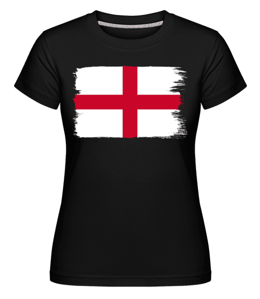 Drapeau Angleterre -  T-shirt Shirtinator femme - Noir - Devant