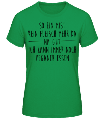Veganer Essen - Frauen T-Shirt B&C - Irischgrün - Vorne