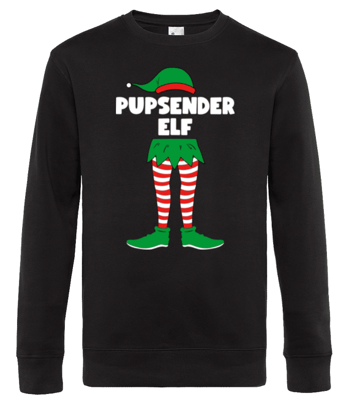 Vorschau: Pupsender Elf - Männer Standard Pullover - Schwarz - Vorne