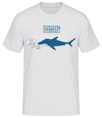 Sharkasm - Men's Basic T-Shirt - Heather grey - Front