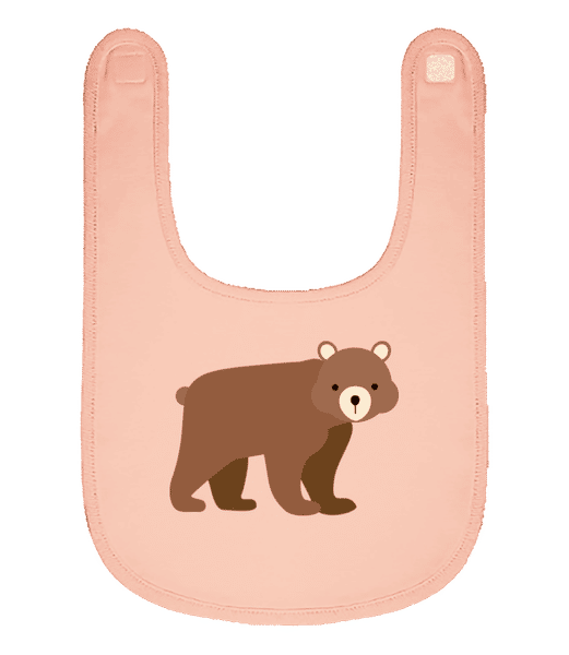 Aperçu: Bébé Porter - Bavoir Bébé bio - Rose - Devant