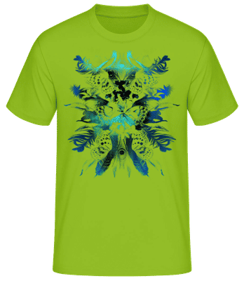 Feathers And Butterflies - Men's B&C T-Shirt - Lime - Front