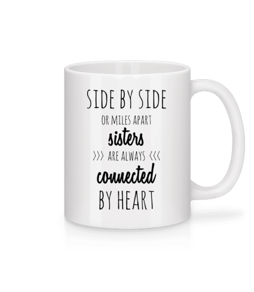 Aperçu: Sisters Are Always Connected - Mug en céramique blanc - Blanc - Devant