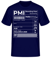 Groom Crew Boarding Pass Mallorca JGA · Männer T-Shirt B&C