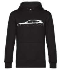 'Mercedes-Benz GLA AMG' Silhouette - Sudadera estándar para hombre - Negro - delante