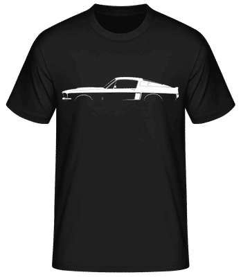 'Ford Shelby GT500 (1967)' Silhouette - T-shirt standard Homme - Noir - Devant