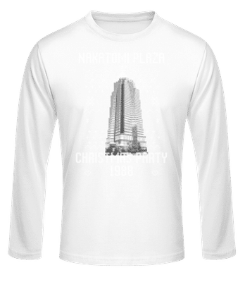 Nakatomi Plaza Christmas Party 1988 - Pánske tričko s dlhým rukávom basic - Biela - Predné