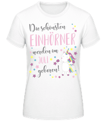 Einhorn Geboren In Juli · Frauen Basic T-Shirt