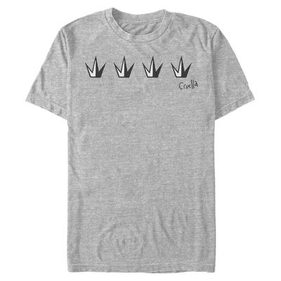 Disney Classics - Cruella - Logo Crowns - Men's T-Shirt - Heather grey - Front