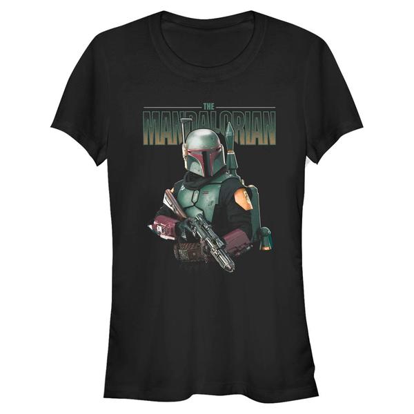 Aperçu: Star Wars - The Mandalorian - Boba Fett MandoMon Epi6 Shoot Out - Femme T-shirt - Noir - Devant