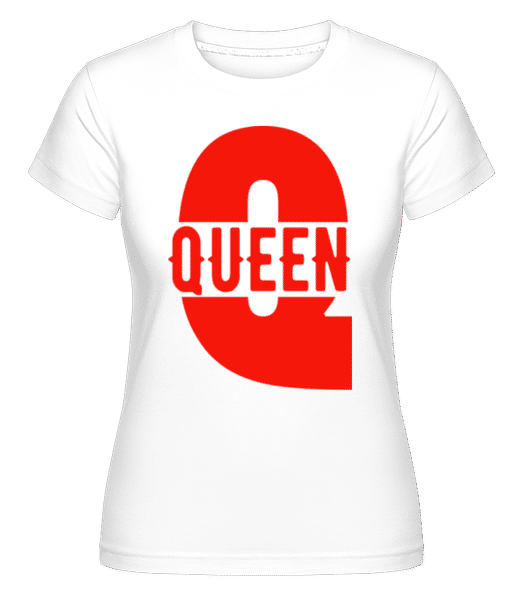 Aperçu: Queen Q -  T-shirt Shirtinator femme - Blanc - Devant