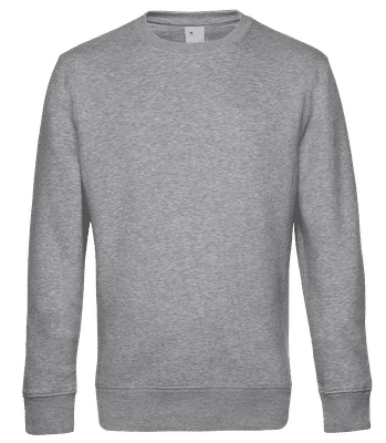 Sweat-shirt standard pour homme - Gris chiné - Devant