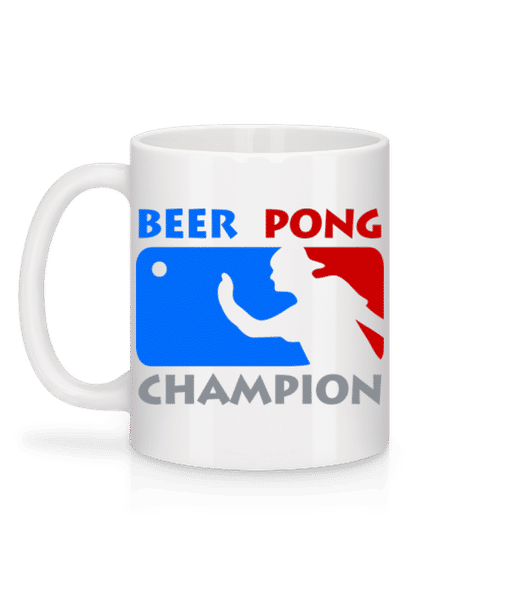 Aperçu: Beer Pong Champion - Mug en céramique blanc - Blanc - Derrière