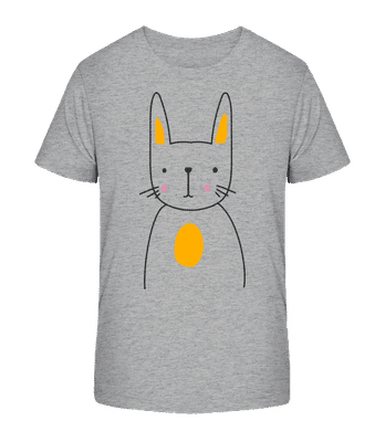 Cute Rabbit - Kid's Organic T-Shirt Stanley Stella 2.0 - Heather grey - Front