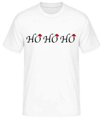 Lettres Ho Ho Ho - T-shirt standard Homme - Blanc - Devant