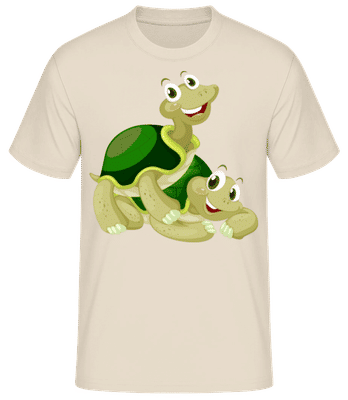 Happy Turtles - Men's Basic T-Shirt - Cream - Front