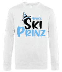 Après Ski Prinz - Männer Standard Pullover - Weiß - Vorne