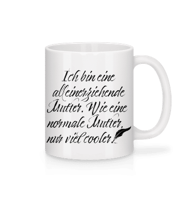 Alleinerziehende Mutter - Tasse - Weiß - Vorne